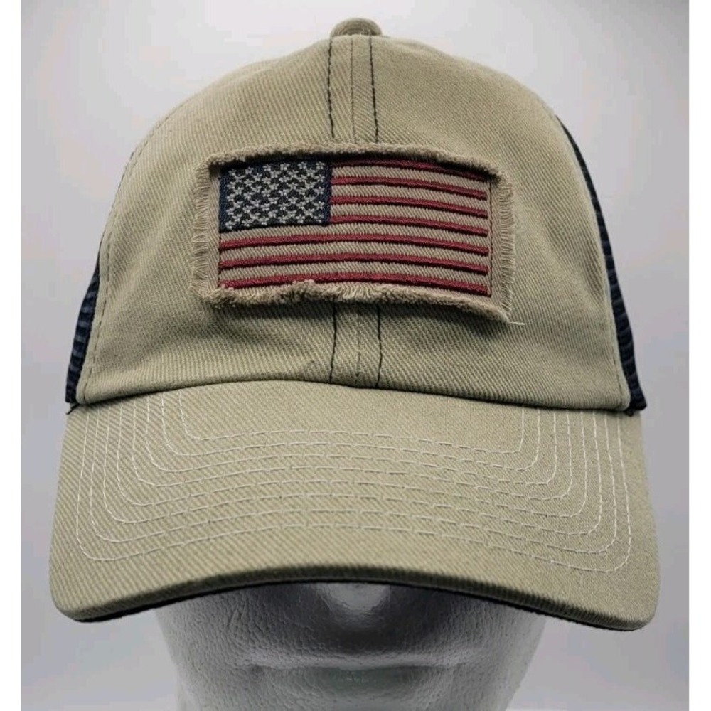 USA Flag Snapback Mesh Snapback Baseball Cap Hat Adjustable DPC NwoT